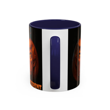 Halloween Pumpkin President Mug, Fun Gift for Coffee Lovers, Spooky Decor, Trick or Treat, Autumn Vibes, Unique Collectible