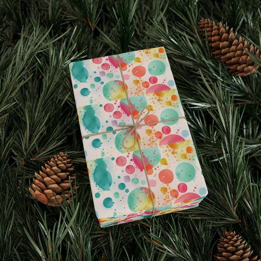 Vibrant Wrapping Paper Roll for All Occasions, Gift Wrap, Birthday, Holiday, Party Supplies, Eco-Friendly Gift Wrap