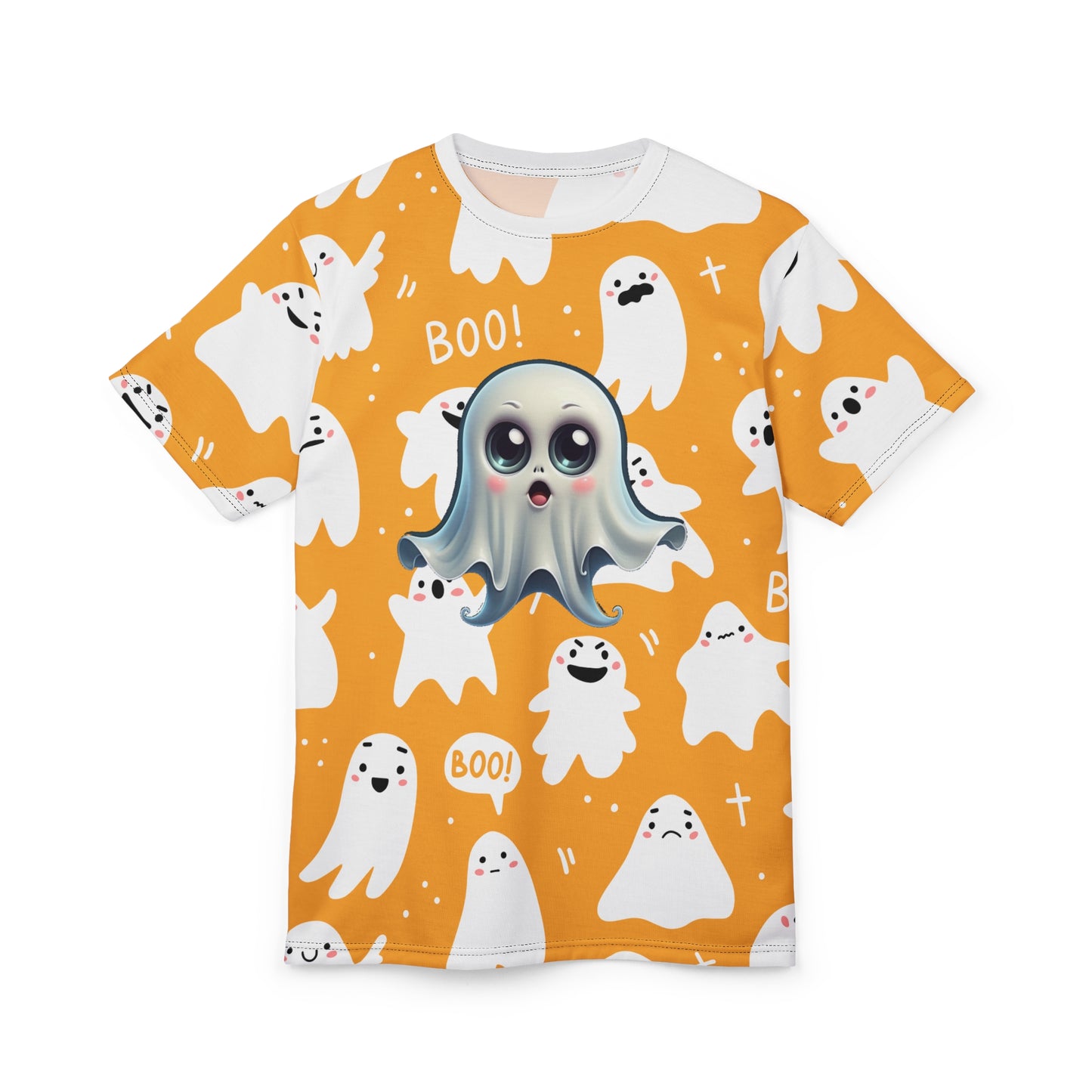 Cute Ghosts Halloween Unisex Tee, Fun Graphic Shirt, Spooky Season Apparel, Boo Ghost T-shirt, Halloween Costume Top