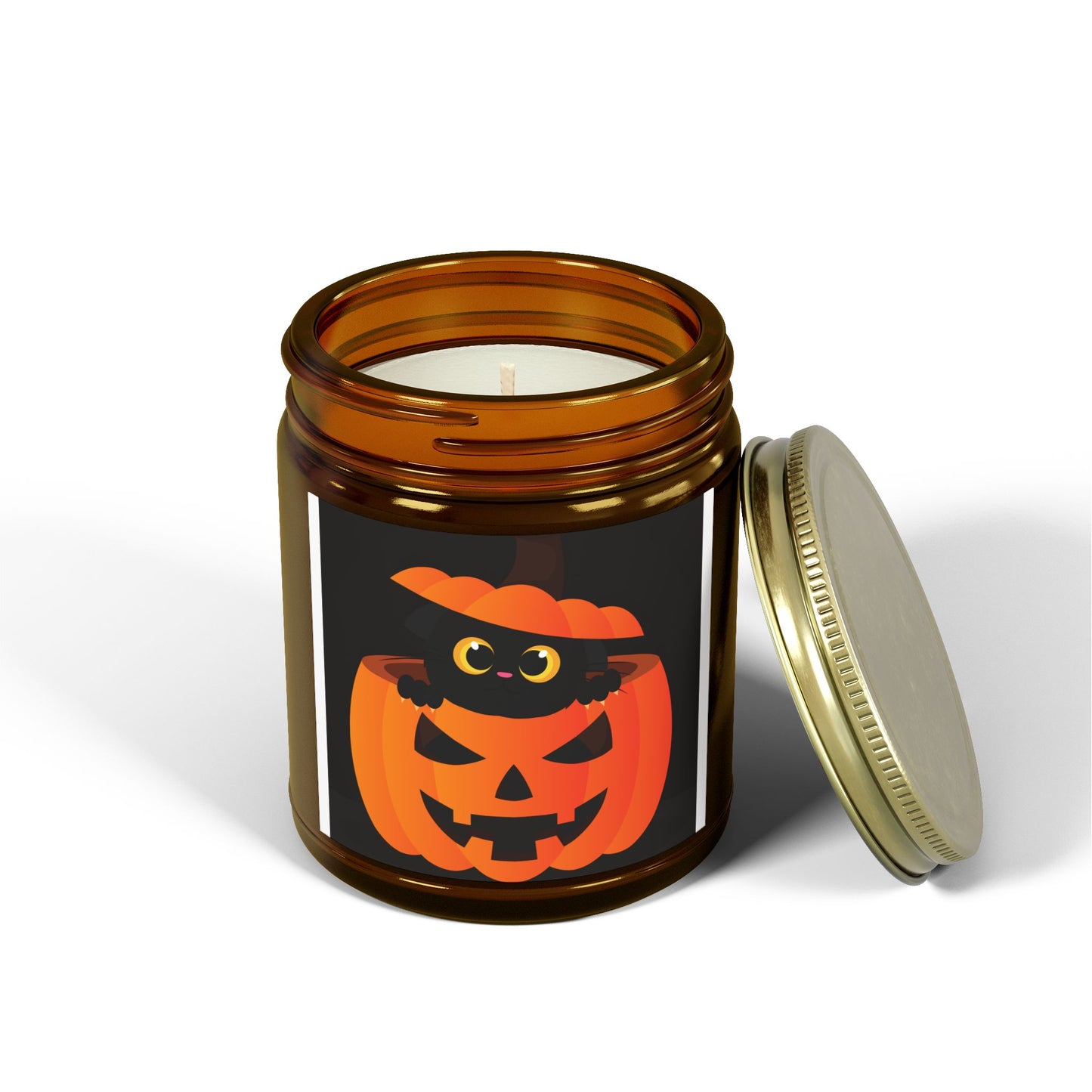 Halloween Pumpkin Scented Candles | Cozy Autumn Decor, Fall Gift, Spooky Season Vibe, Home Fragrance