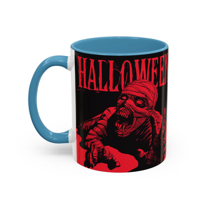 Halloween Accent Coffee Mug | Spooky Coffee Cup for Halloween Lovers, Trick or Treat Mug, Horror Decor, Gift for Fans