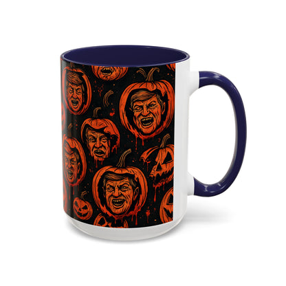 Spooky Pumpkin Faces Coffee Mug | Halloween Gifts, Funny Coffee Cup, Whimsical Mug, Holiday Decor, Unique Gifts