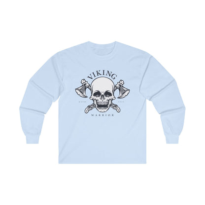 Viking Head Skull With Axe - Mleem