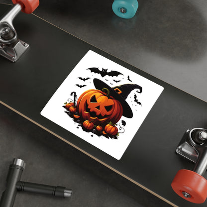 Halloween Pumpkin Die-Cut Stickers | Trick or Treat Decor | Perfect for Party Favors, Spooky Seasonal Decor, Laptop and Phone Stickers