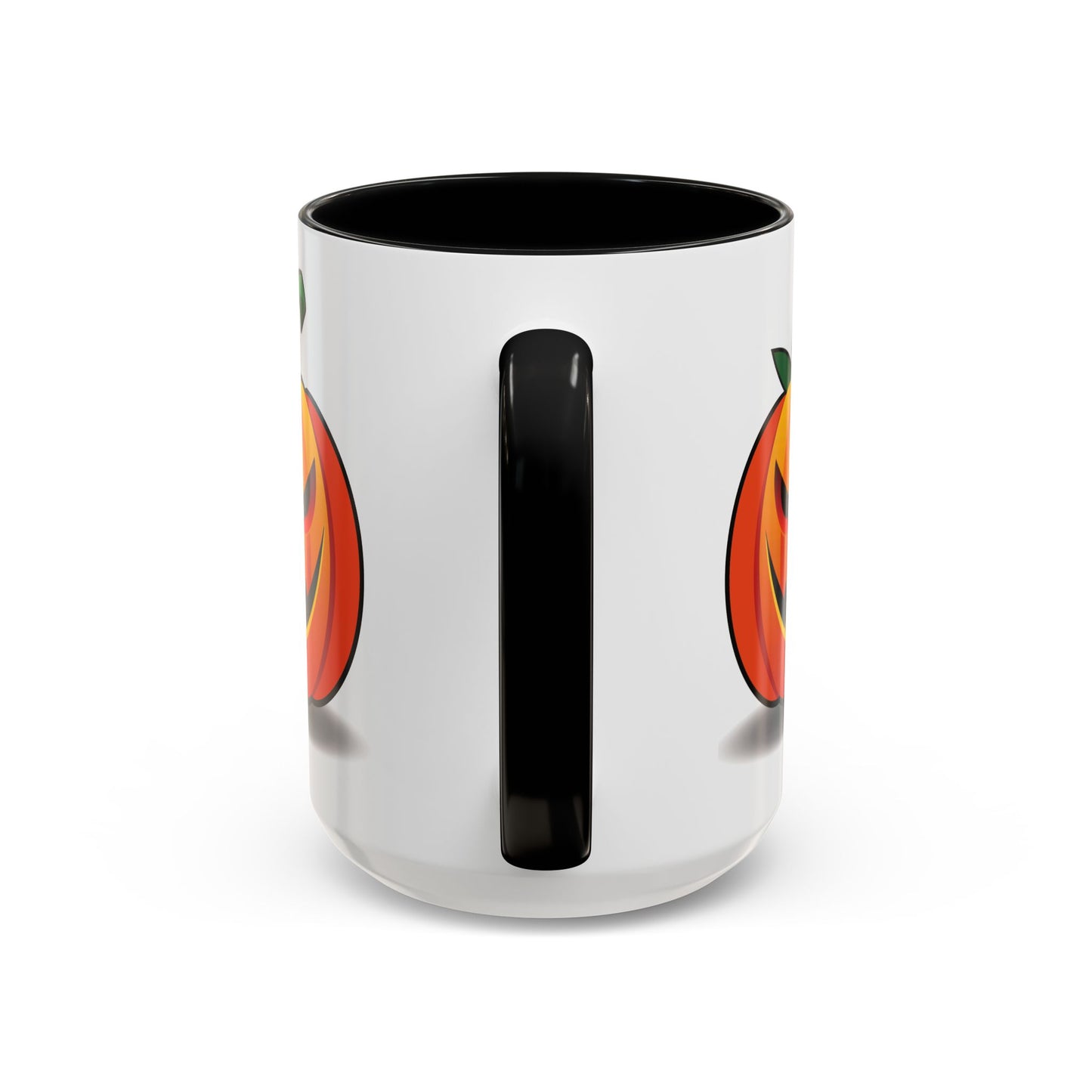 Halloween Pumpkin Accent Mug | Spooky Coffee Cup | Fall Decor | Pumpkin Art | Gift for Halloween Lovers, 11oz, 15oz