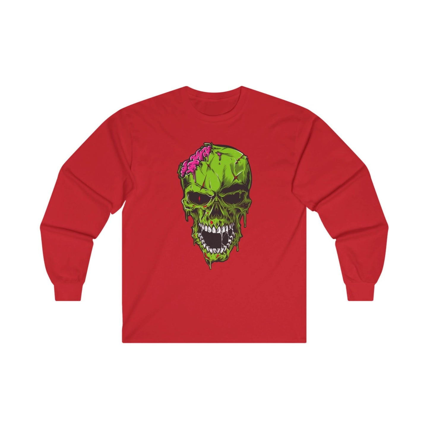Scary Zombie Head Illustration - Mleem