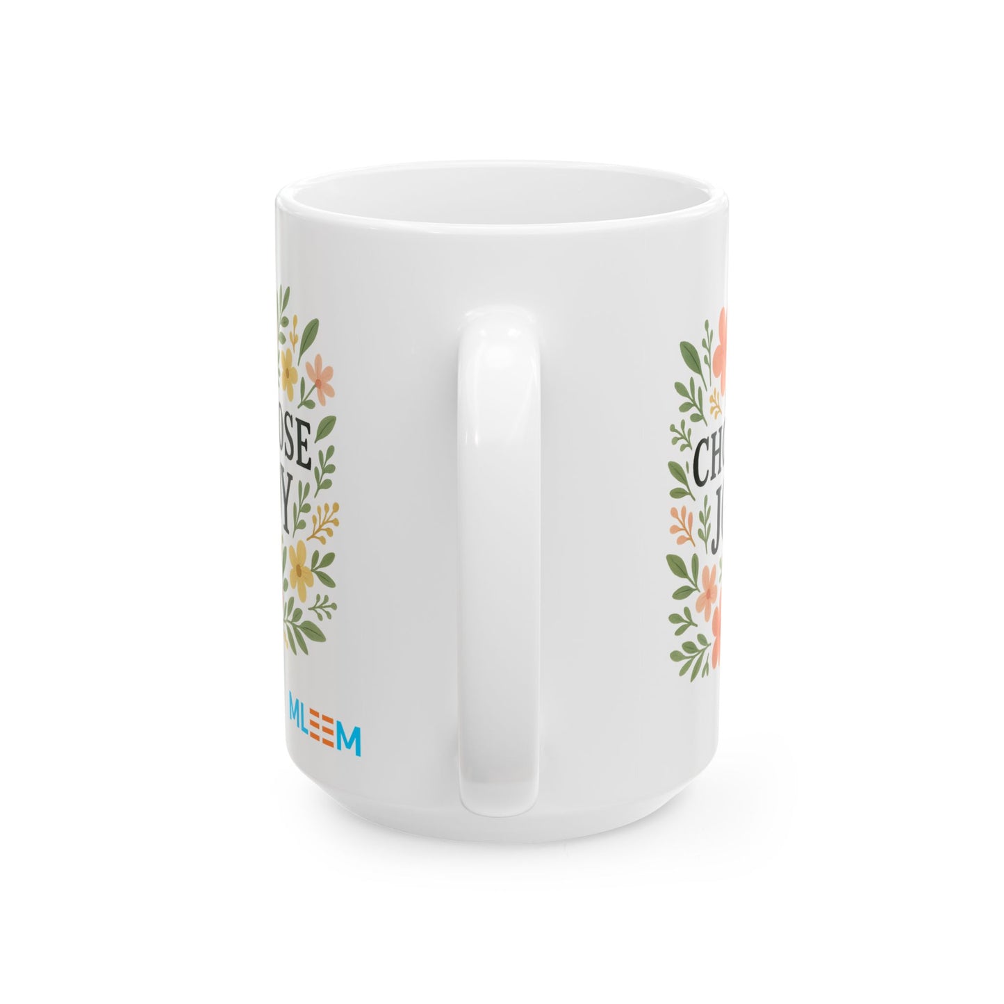 Choose Joy Floral Ceramic Mug