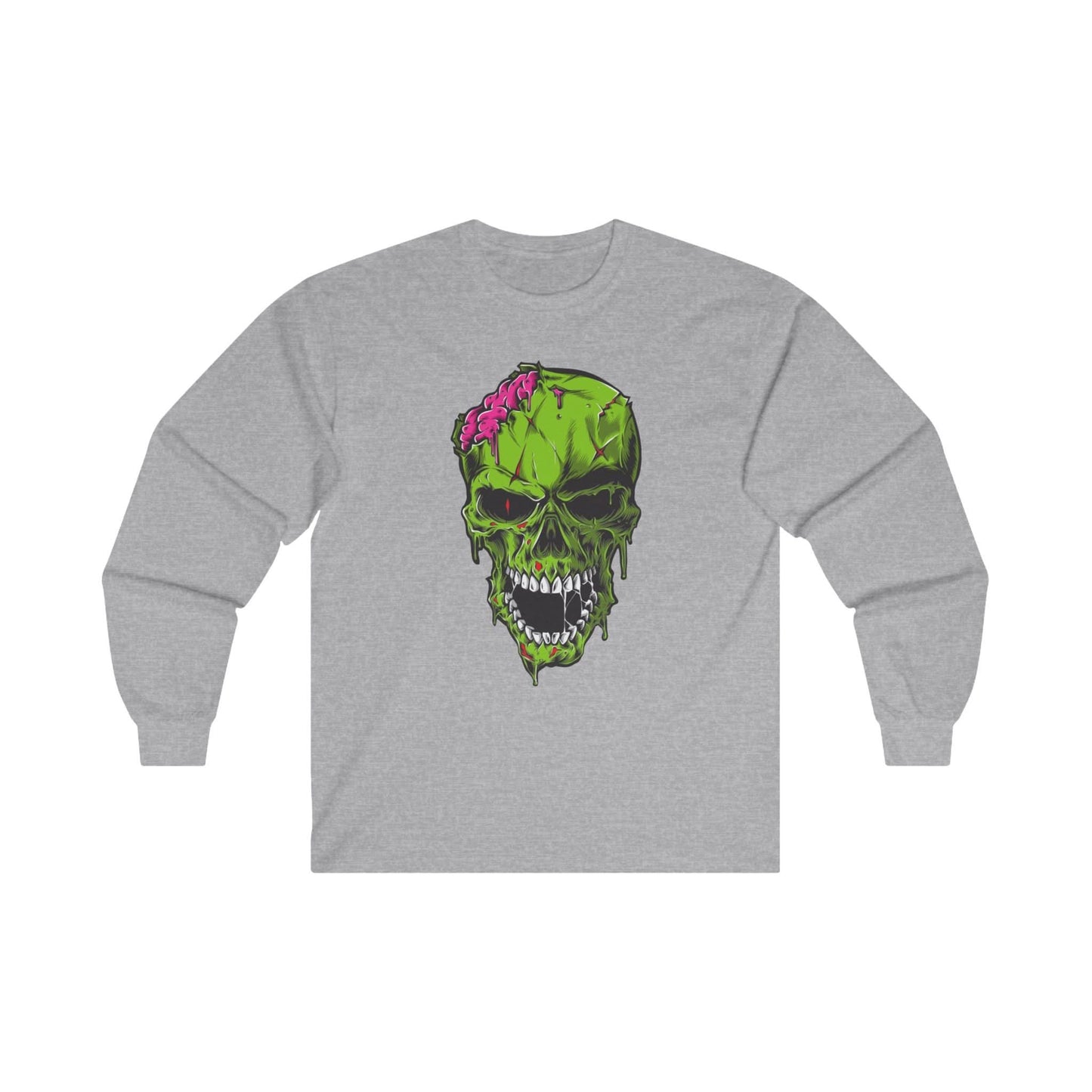 Scary Zombie Head Illustration - Mleem