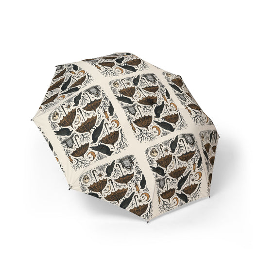 Chic Foldable Umbrella, Elegant Rain Gear, Travel Accessory, Unique Gift, Stylish Waterproof Canopy