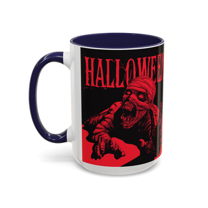 Halloween Accent Coffee Mug | Spooky Coffee Cup for Halloween Lovers, Trick or Treat Mug, Horror Decor, Gift for Fans