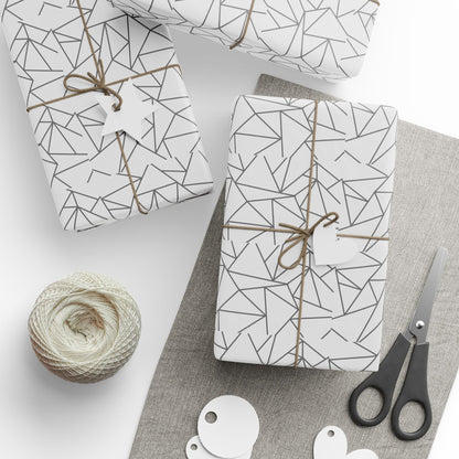 Stylish Geometric Wrapping Paper, Modern Gift Wrap, Minimalist Birthday, Holiday Packaging, Unique Present Decor, Craft Supplies