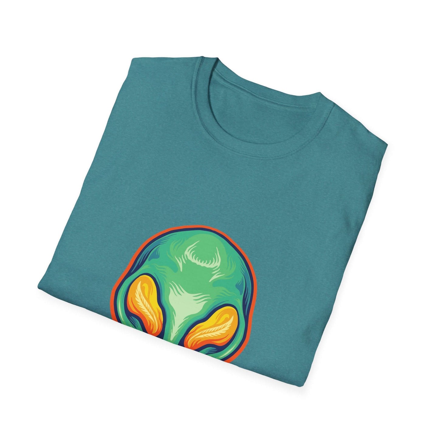 Alien Head Green Smile Mascot - Mleem