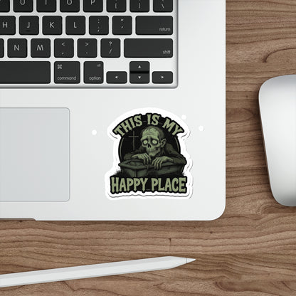 Spooky Die-Cut Stickers - Horror Theme, Laptop Décor, Gift for Halloween Lovers, Unique Sticker Collection, Creepy Home Décor
