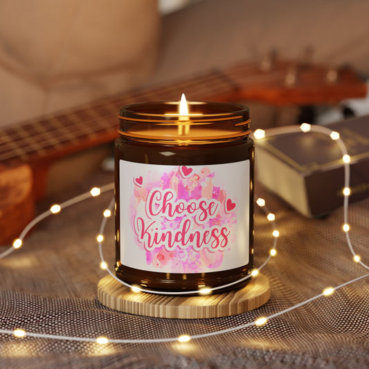 Scented Soy Candle - Choose Kindness, Eco-Friendly Home Decor