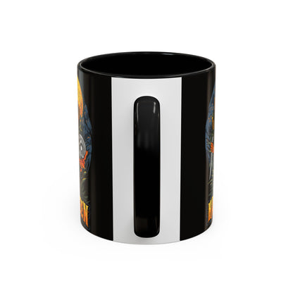 Halloween Pumpkin Coffee Mug, Spooky Mug, Fall Decor, Gift for Halloween Lovers, Black Mug, 11oz or 15oz