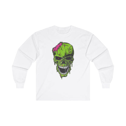 Scary Zombie Head Illustration - Mleem