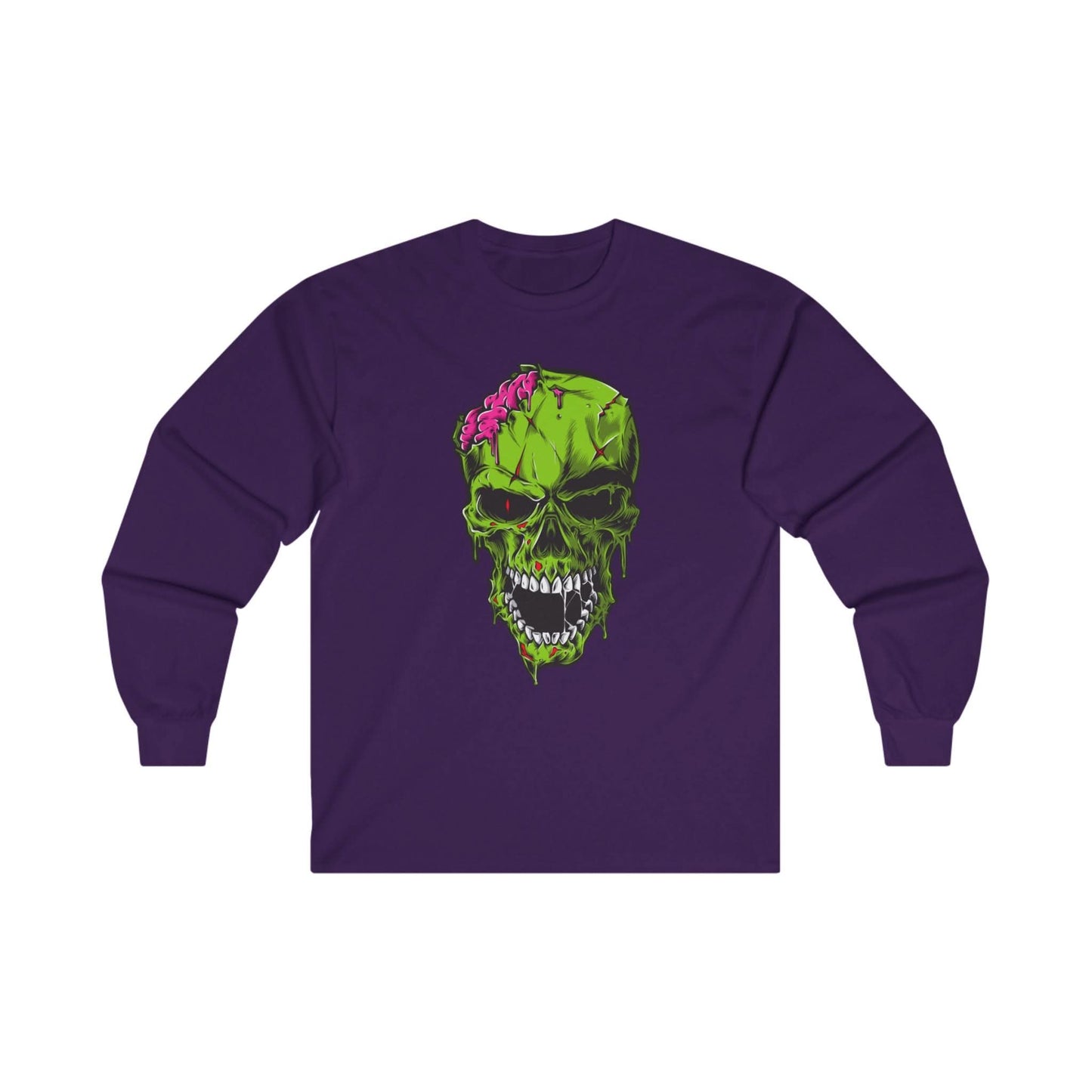 Scary Zombie Head Illustration - Mleem