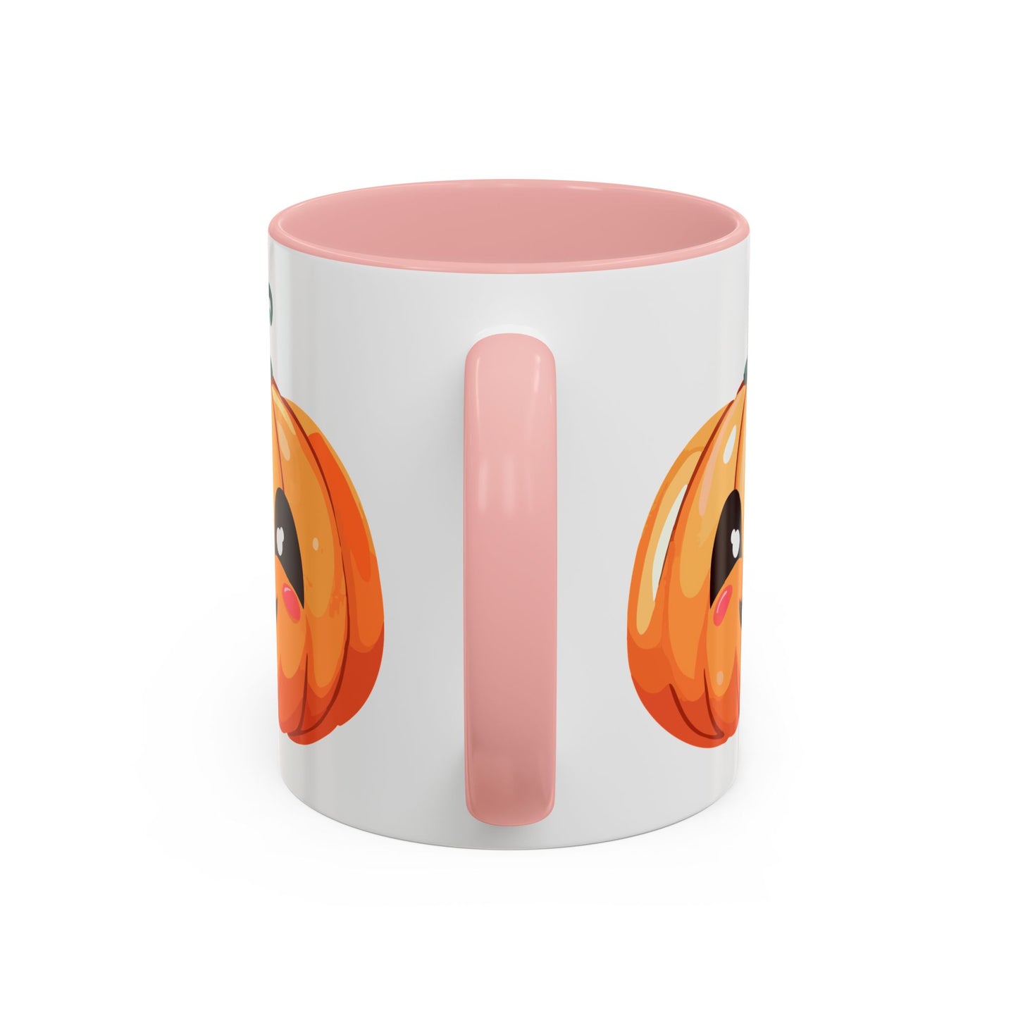 Cute Pumpkin Accent Coffee Mug for Fall, Halloween Decor, Gift for Coffee Lovers, Autumn Kitchenware, Seasonal Drinkware