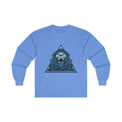 Lion Head in Blue Triangle - Mleem