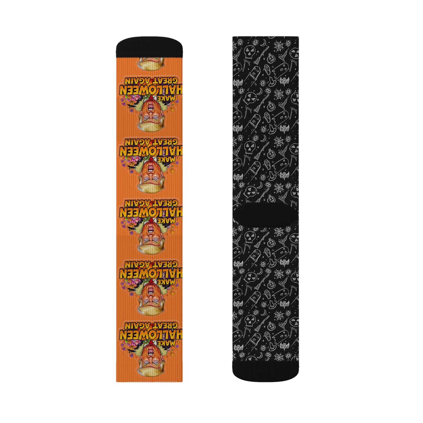 Halloween-Themed Sublimation Socks, Fun Socks, Holiday Accessories, Spooky Gifts, Costume Add-ons, Unique Footwear