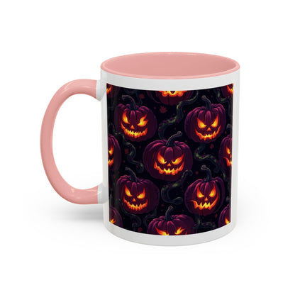 Halloween Pumpkin Coffee Mug, Spooky Ceramic Cup, Fall Decor, Autumn Gift, Halloween Party Essential, Seasonal Drinkware