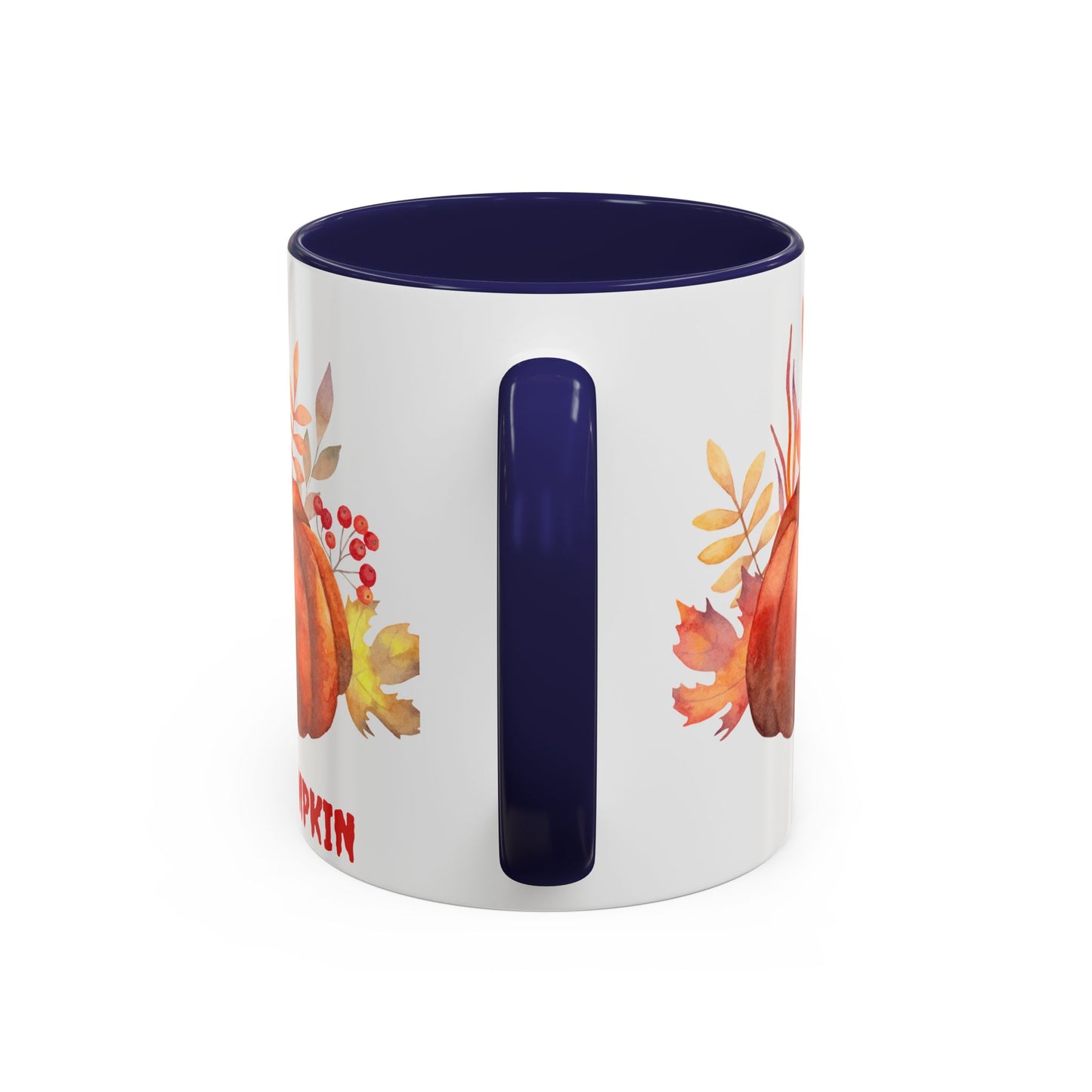 Cozy Pumpkin Accent Coffee Mug | Fall Decor, Gift for Autumn Lovers, Thanksgiving Mug, Pumpkin Spice Latte Cup, Holiday Drinkware