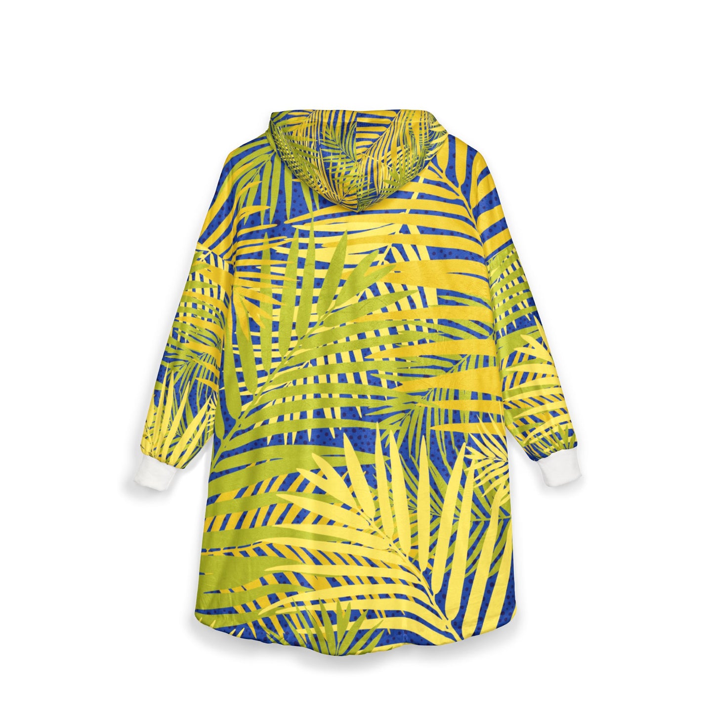 Tropical Hooded Blanket, Cozy Wearable Blanket