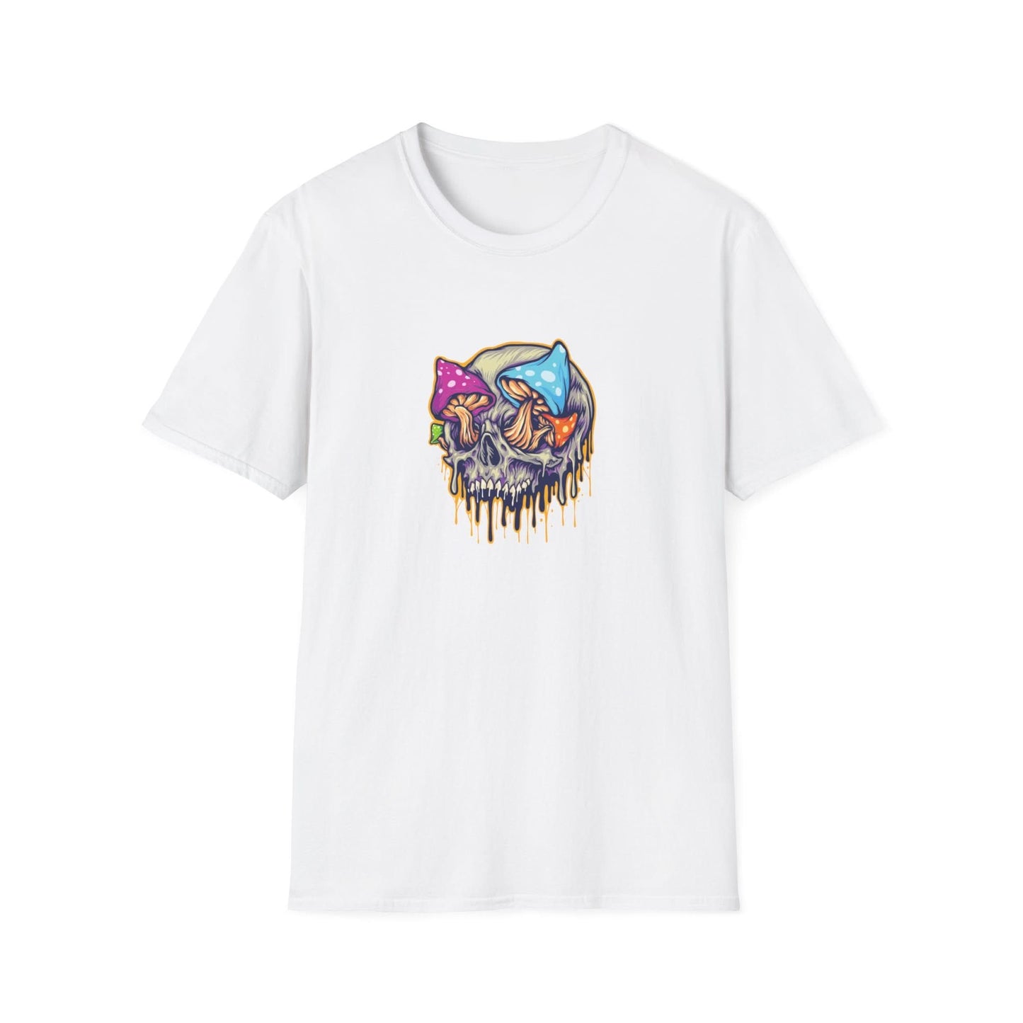 Scary Skull Mushrooms Melted Colorful - Mleem