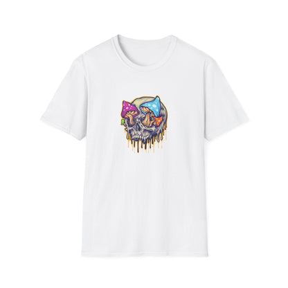 Scary Skull Mushrooms Melted Colorful - Mleem