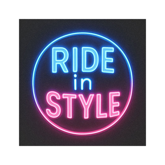 Neon Ride in Style Car Magnets | Fun Auto Decor, Car Accessories, Gift for Drivers, Road Trip Essentials, Unique Vehicle Charm