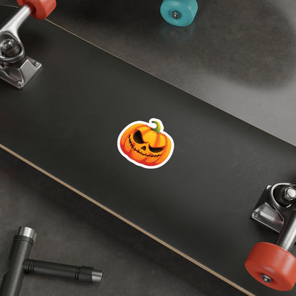 Spooky Pumpkin Die-Cut Stickers | Halloween Decor, Laptop Stickers, Fun Gifts, Seasonal Accessories, Trick or Treat Essentials