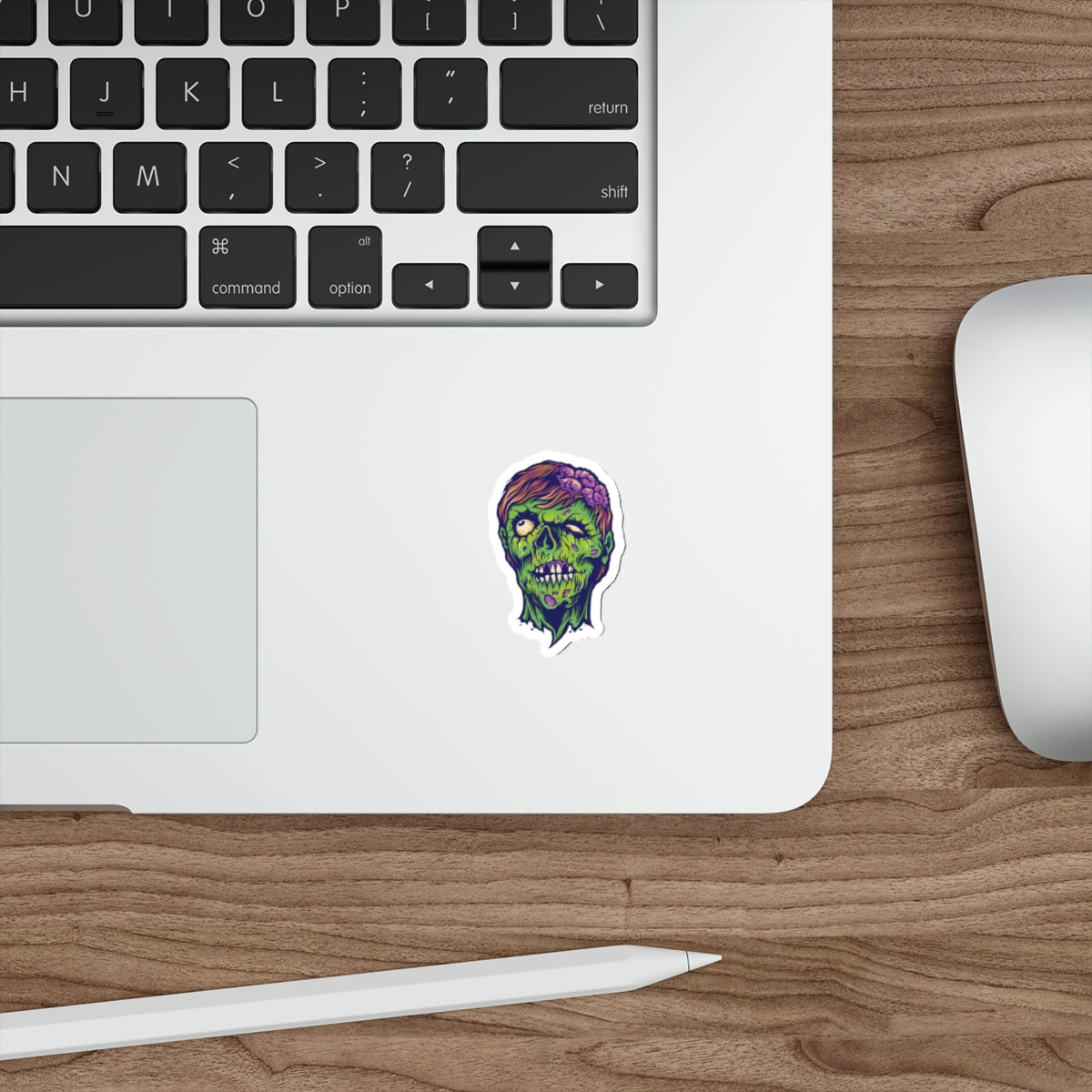 Zombie Die-Cut Stickers - Spooky Decor, Laptop Accessories, Halloween Party Favors, Gift Ideas for Horror Fans, Unique Art