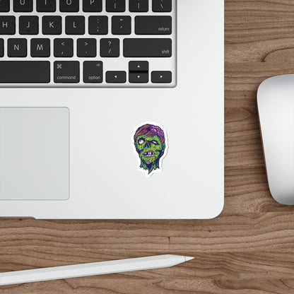 Zombie Die-Cut Stickers - Spooky Decor, Laptop Accessories, Halloween Party Favors, Gift Ideas for Horror Fans, Unique Art