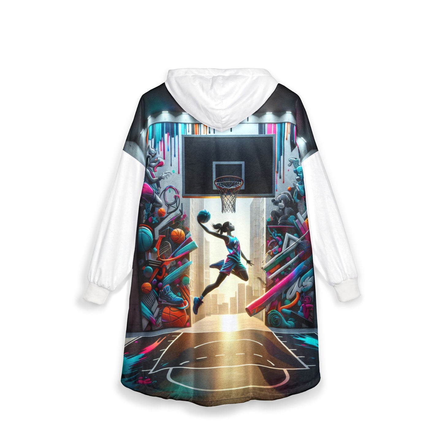 Hoop Dreams Unisex Hooded Blanket