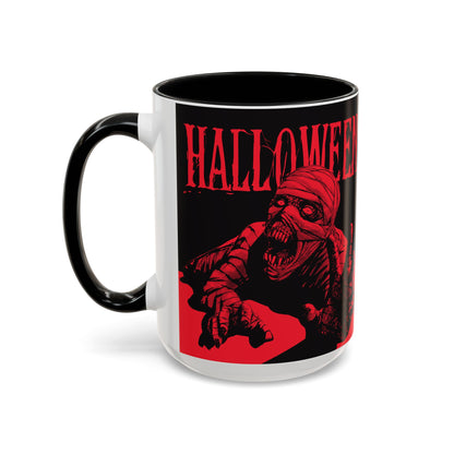 Halloween Accent Coffee Mug | Spooky Coffee Cup for Halloween Lovers, Trick or Treat Mug, Horror Decor, Gift for Fans