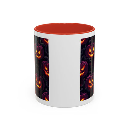 Halloween Pumpkin Coffee Mug, Spooky Ceramic Cup, Fall Decor, Autumn Gift, Halloween Party Essential, Seasonal Drinkware