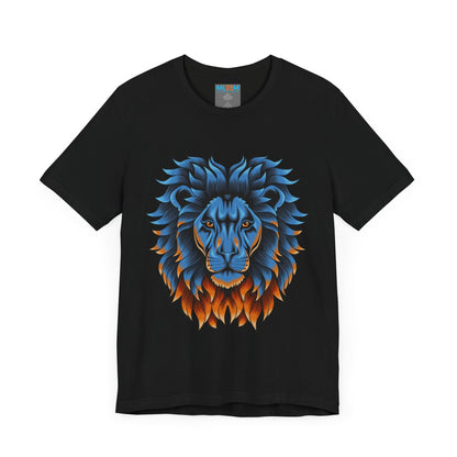 Dynamic Lion Graphic Tee - Unisex Short Sleeve Jersey T-Shirt
