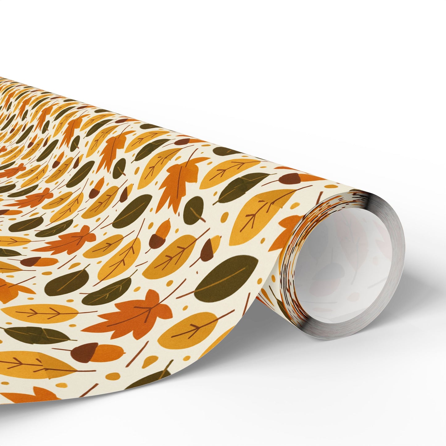 Autumn-Themed Wrapping Paper, Fall Leaves Gift Wrap, Seasonal Gift Wrapping, Eco-Friendly Wrap, Thanksgiving Party Supplies