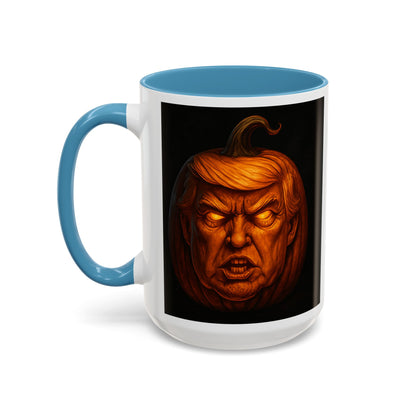 Halloween Pumpkin President Mug, Fun Gift for Coffee Lovers, Spooky Decor, Trick or Treat, Autumn Vibes, Unique Collectible