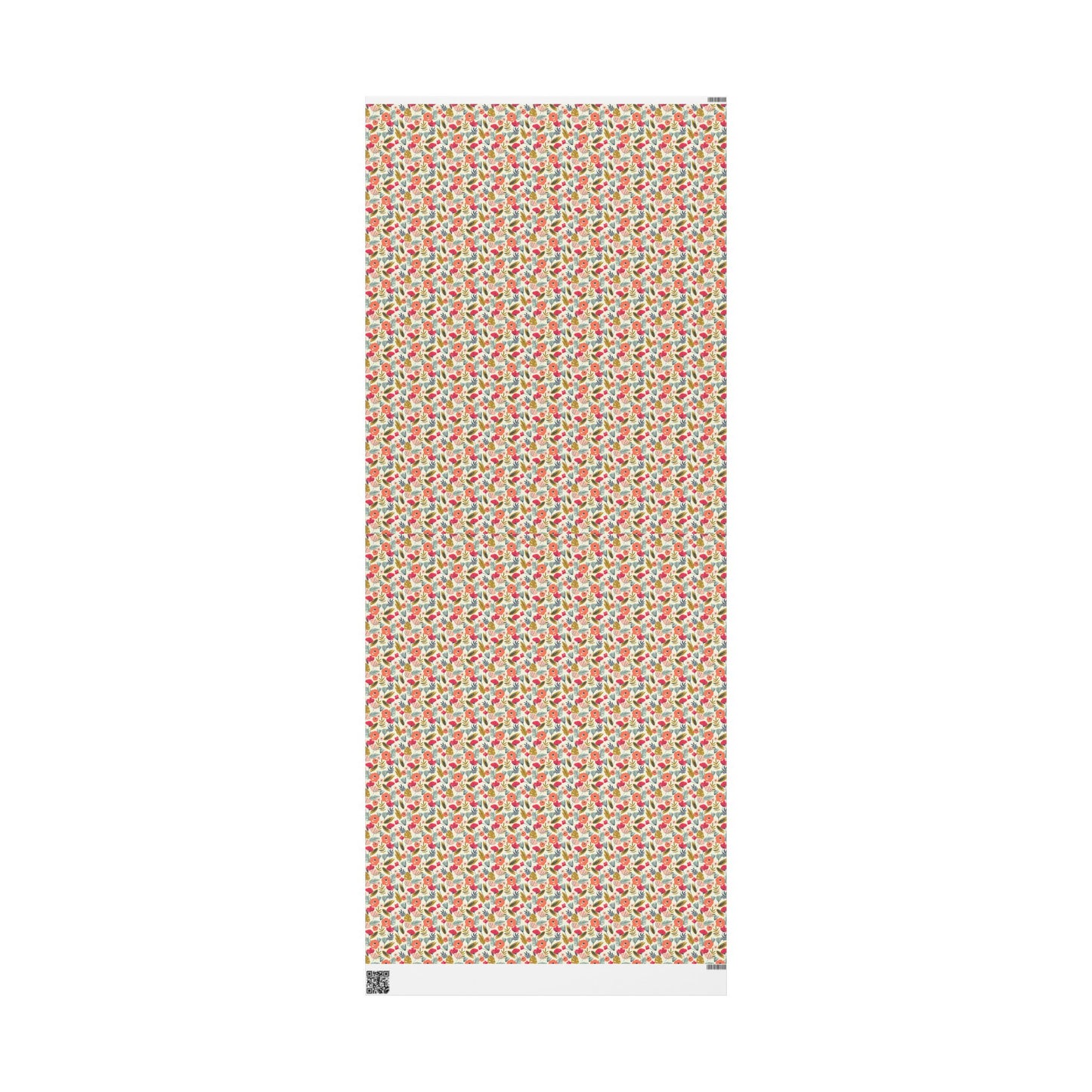 Floral Wrapping Paper for All Occasions, Gift Wrap Roll, Birthday, Holiday, Eco-Friendly, Festive Gift Packaging, Artisan Design