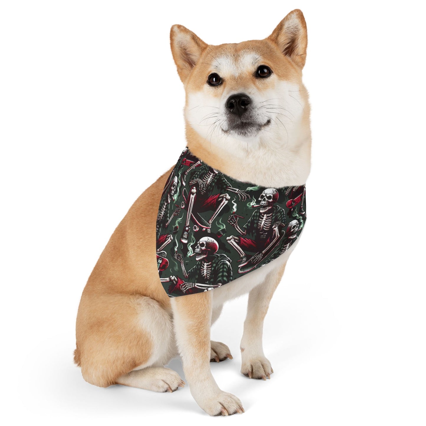 Spooky Skeleton Pet Bandana Collar | Halloween Dog Accessory, Cute Pet Costume, Skull Print Dog Bandana, Festive Dog Gear, Pet [...]