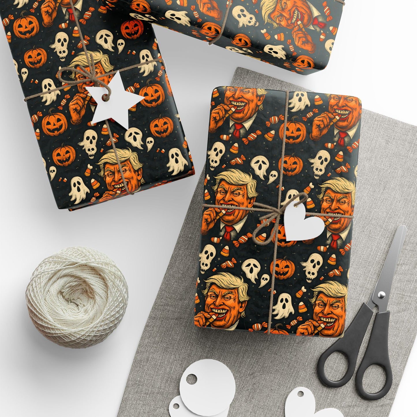 Festive Wrapping Paper for Halloween, Holiday Gift Wrap, Spooky Themed Paper, Trick-or-Treat Wrapping, Unique Present Decor