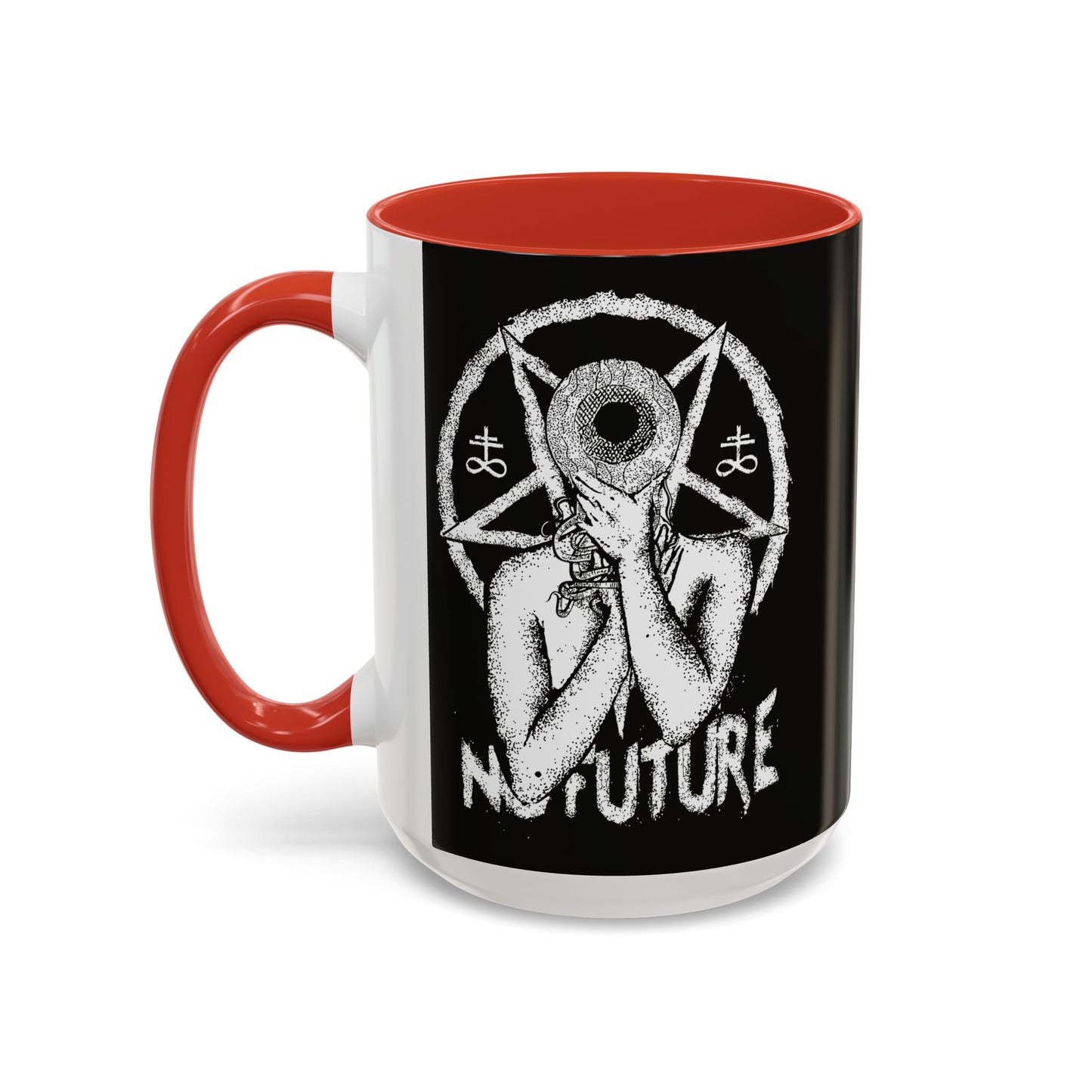 Gothic Ceramic Coffee Mug – Dark Art, Unique Gift, Halloween Decor, Witchy Vibe, Spooky Homeware