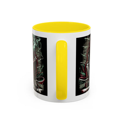 Gothic Skeleton Coffee Mug - Perfect for Halloween Decor, Gift for Skaters, Unique Drinkware, Spooky Vibe, 11 & 15oz Options