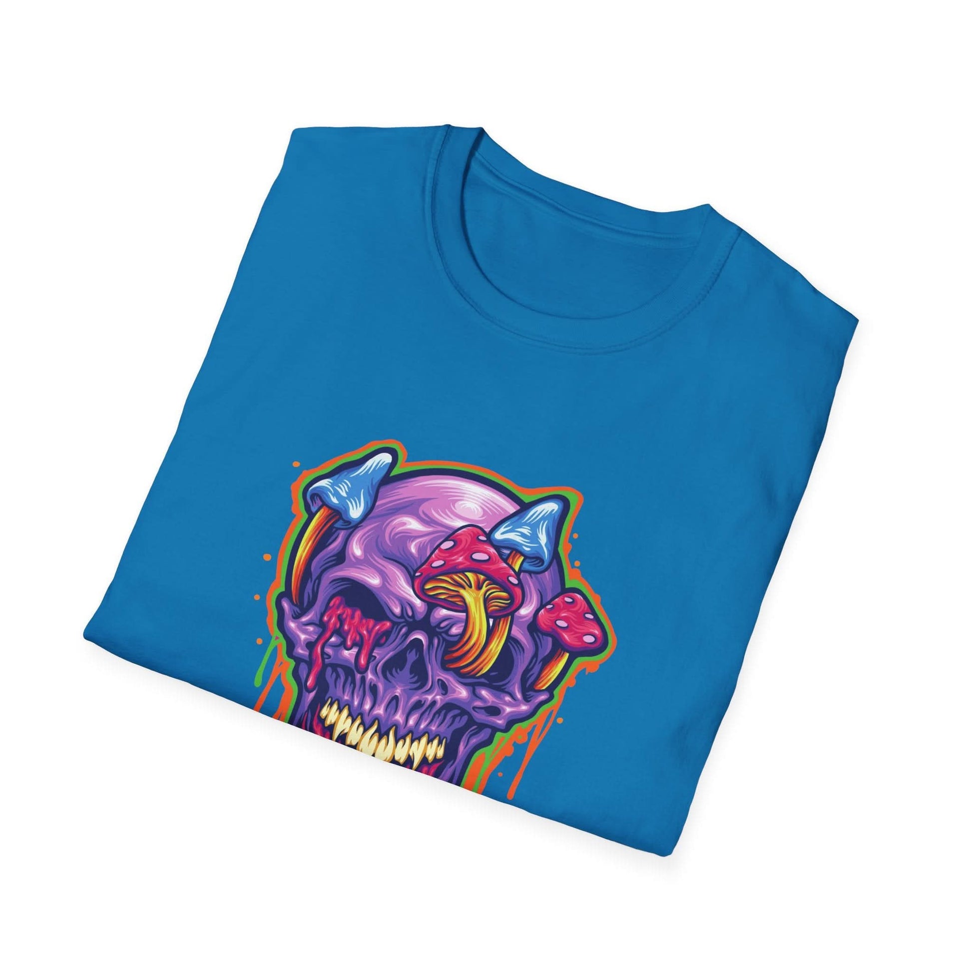 Magic Trippy Skull Mushroom Psychedelic - Mleem