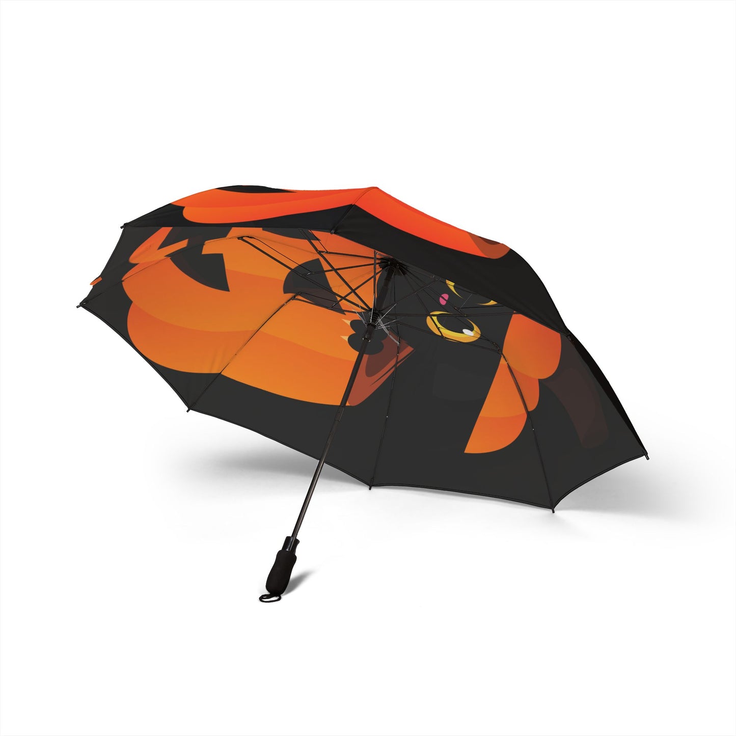 Cute Halloween Cat Umbrella | Foldable Black Cat Umbrella | Gift for Cat Lovers | Witchy Accessories | Fun Rain Gear