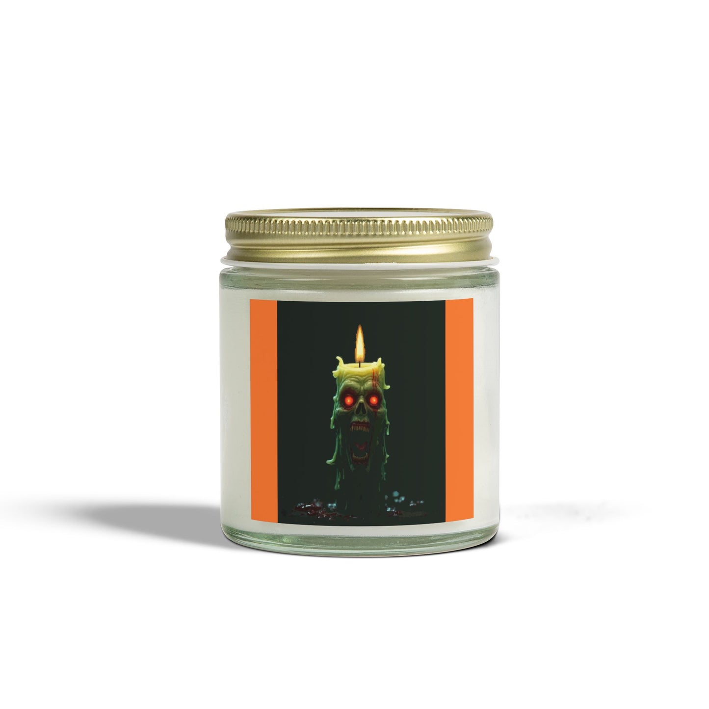 Coconut Apricot Candle with Spooky Vibe, Halloween Decor, Unique Gift, Cozy Atmosphere, Candle for Relaxation