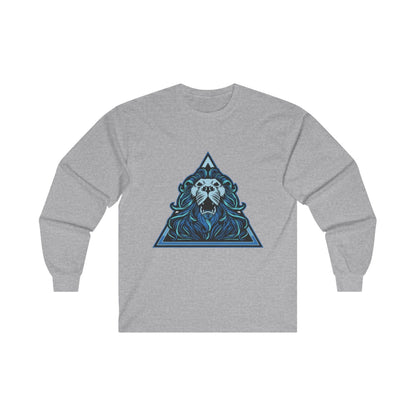 Lion Head in Blue Triangle - Mleem