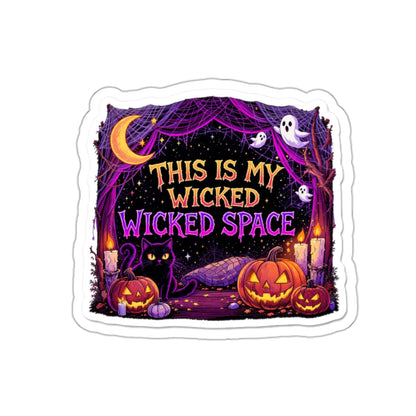 Halloween Die-Cut Stickers - Spooky Home Decor, Witchy Laptop Decor, Pumpkin Stickers, Fun Gifting for Halloween