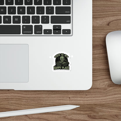 Spooky Die-Cut Stickers - Horror Theme, Laptop Décor, Gift for Halloween Lovers, Unique Sticker Collection, Creepy Home Décor